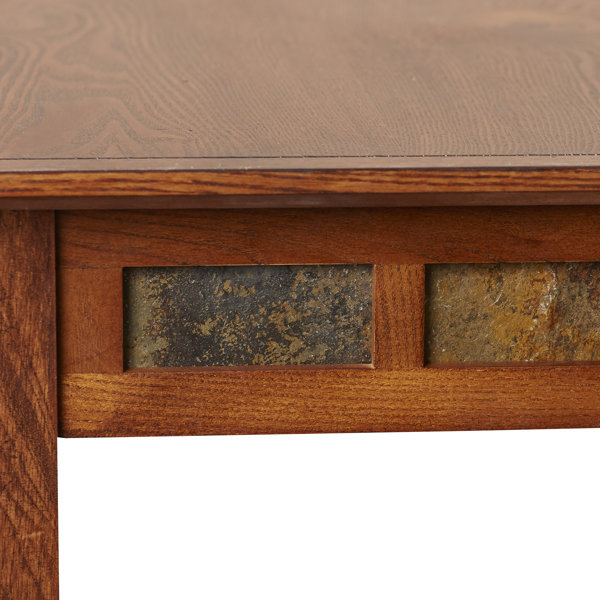 Charlton Home® Rustic Solid Wood Slate Coffee Table & Reviews Wayfair